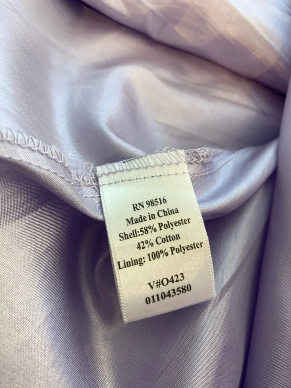 Lavender Dress Size 12 Sleeveless Floral Midi w/ Pleated Waist and Bow - Picture 10 of 14